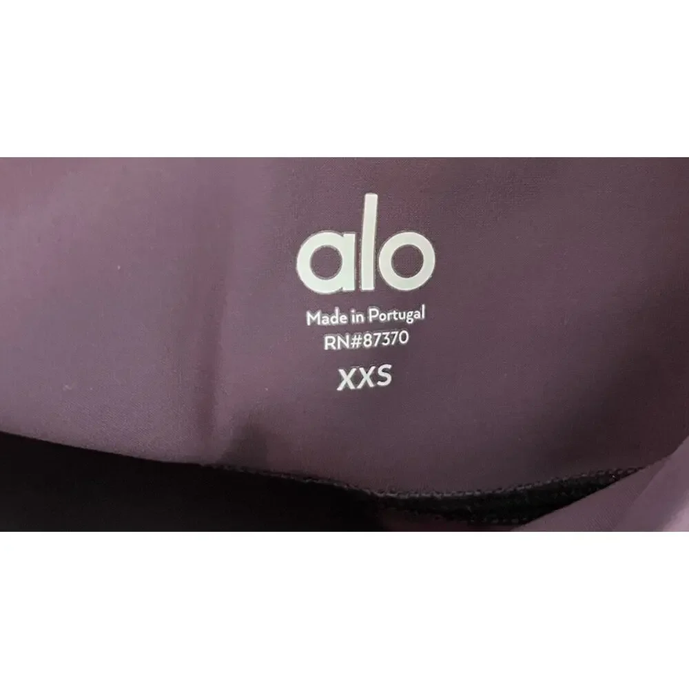 Alo Yoga Purple Cutouts Women's Activewear Leggings‎ Size XXS